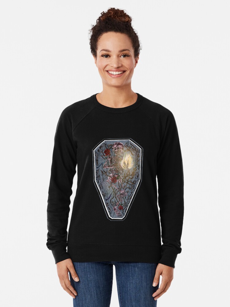 Alternate view of six feet ain't deep enough. Lightweight Sweatshirt