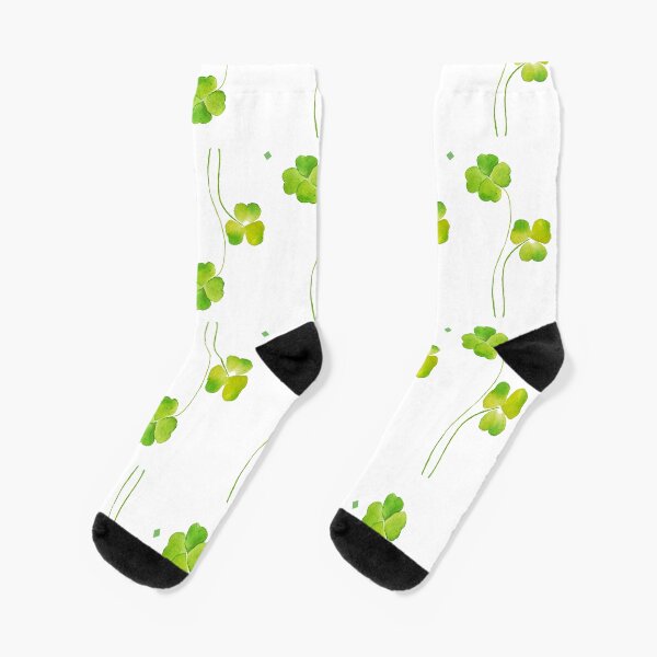 Item preview, green clover leaves pattern  designed and sold by ColorandColor.
