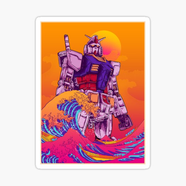 "gundam" Sticker for Sale by gomskyartstudio Redbubble