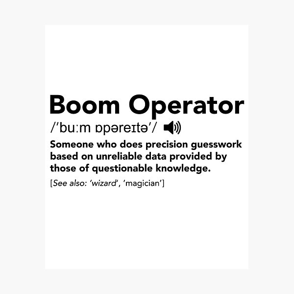 Item preview, Boom Operator Definition T Shirt designed and sold by JukeLox.