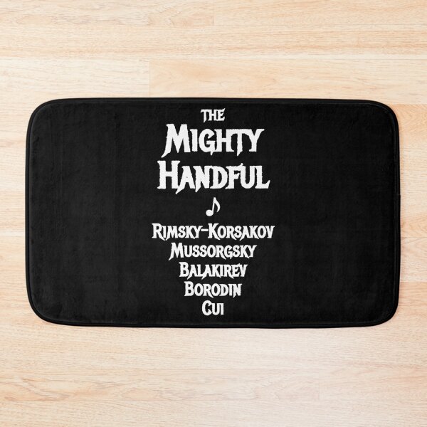 Item preview, The Mighty Handful | Best Russian Heavy Metal Band of the 19th Century | Rimsky-Korsakov Mussorgsky Balakirev Borodin Cui | Black and White designed and sold by EarlessPierre.