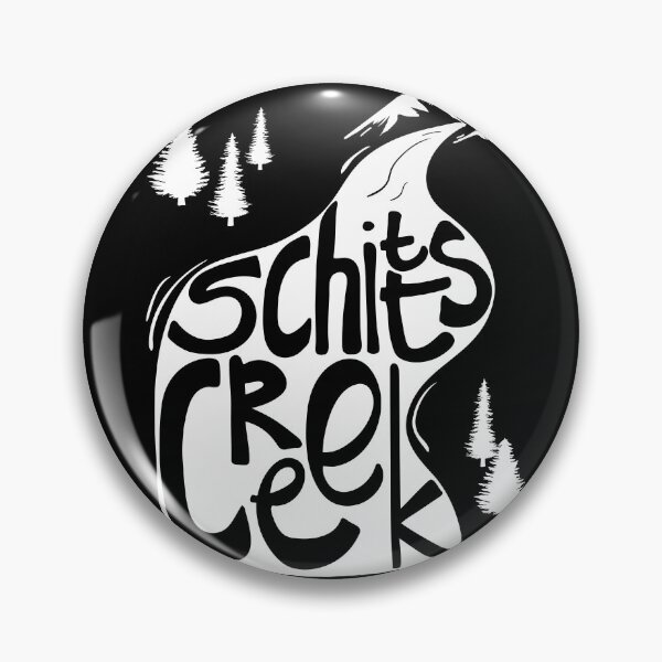 Item preview, Schitt's Creek hand lettering in Creek flowing from Mountains designed and sold by The-Goods.
