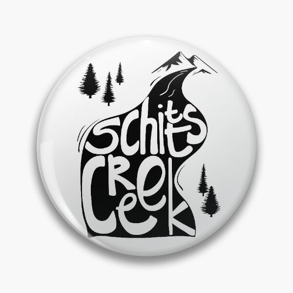 Item preview, Schitt's Creek hand lettering in Creek flowing from Mountains designed and sold by The-Goods.