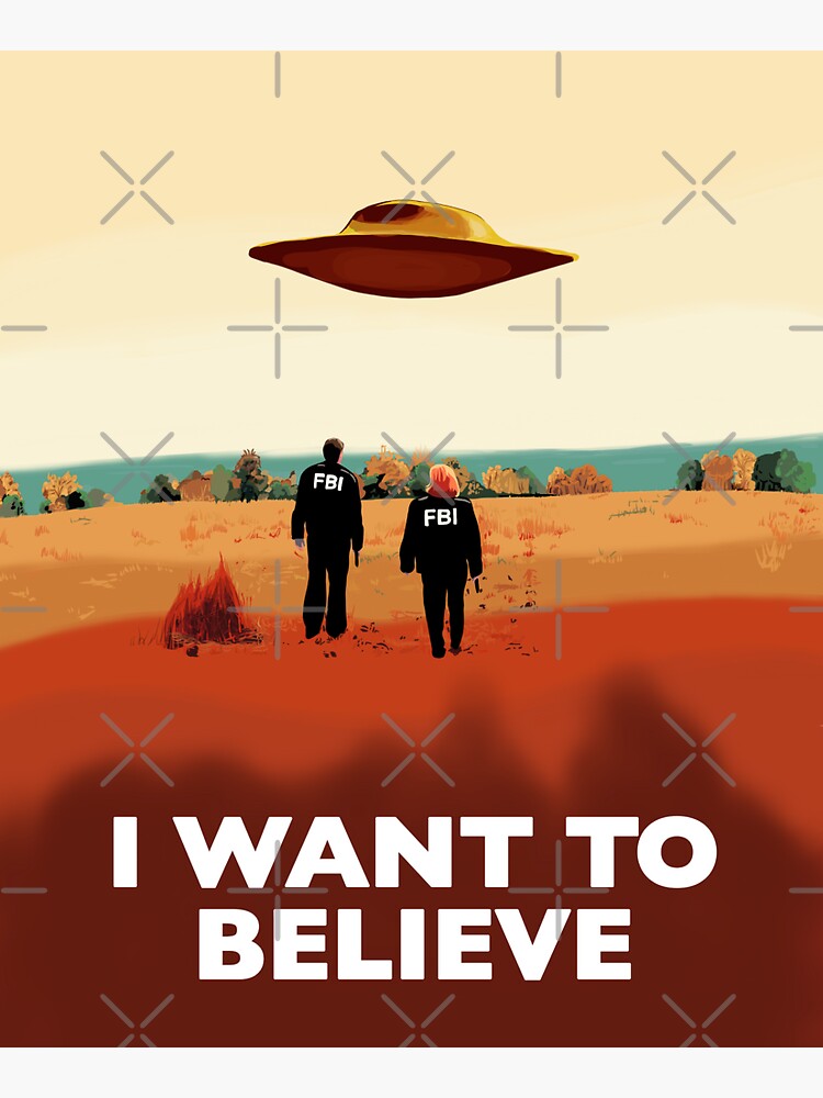 The X Files I want to believe FBI poster by MimieTrouvetou