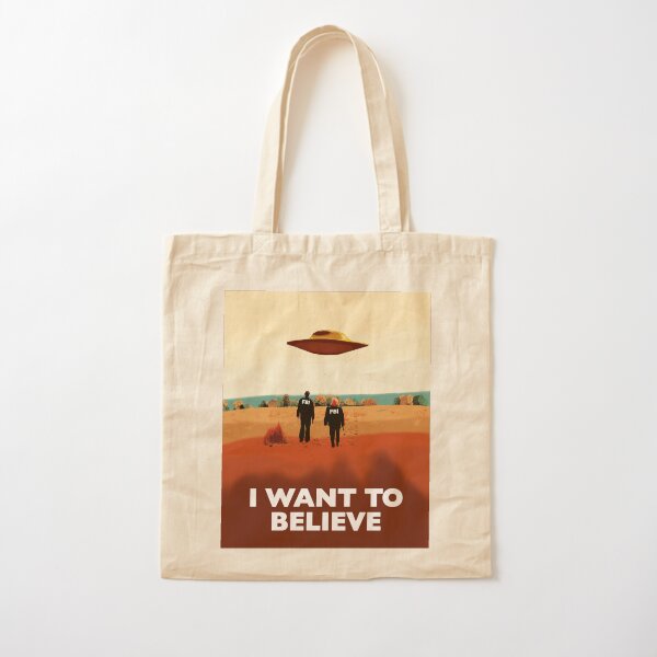 The X Files I want to believe FBI poster Cotton Tote Bag
