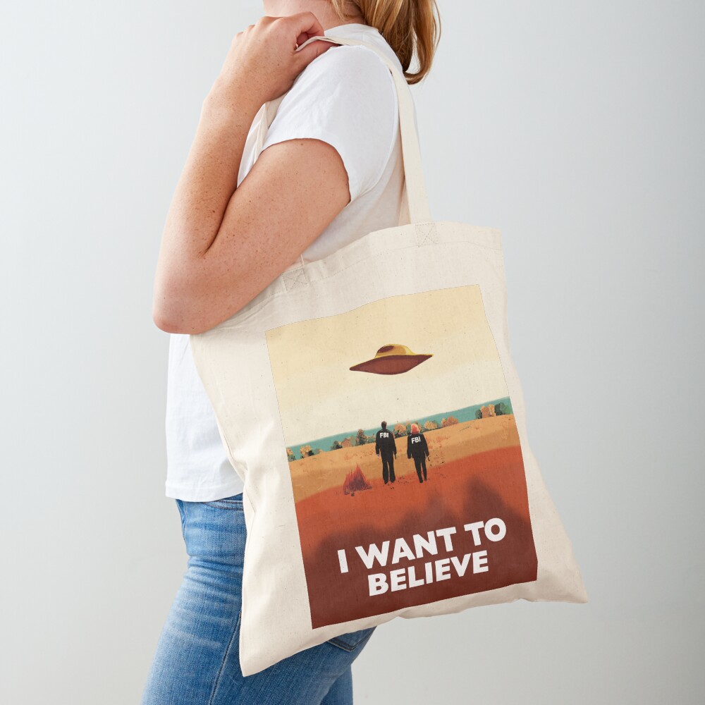 The X Files I want to believe FBI poster Tote Bag