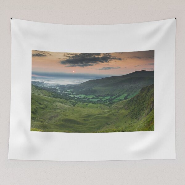 Item preview, Glyn Tarell from Craig Cerrig-gleisiad with Pen y Fan and Corn Du, Brecon Beacons National Park, Wales  designed and sold by Dan Santillo.