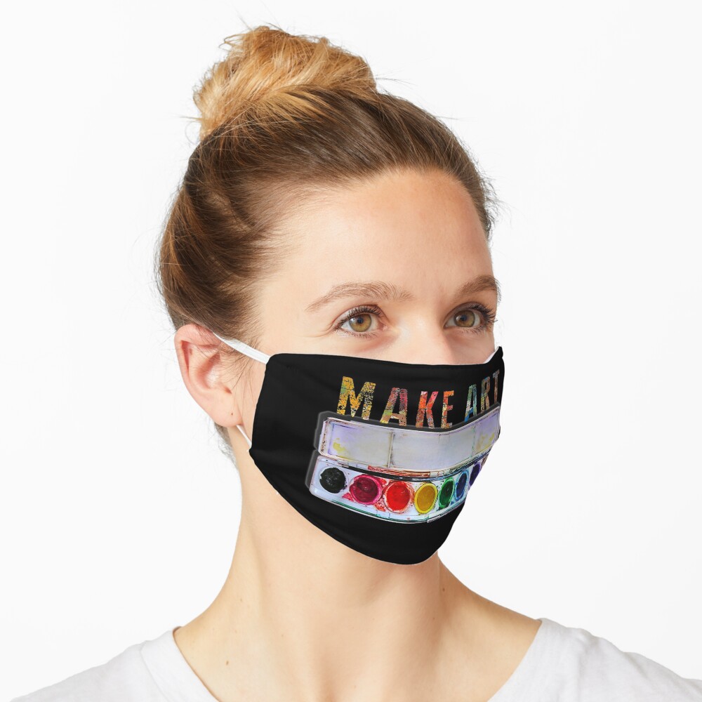 MAKE ART Funny Artist Painting Teacher Humor gifts Mask