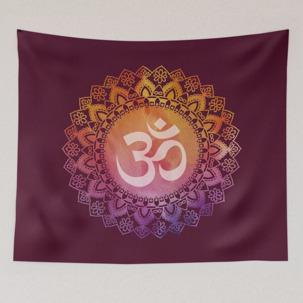 Item preview, Colored Mandala with Om (Aum) Symbol designed and sold by dezstudio.