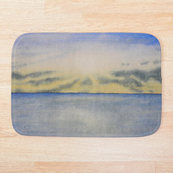 Himmel und Ozean 3 / Aquarell Badematte