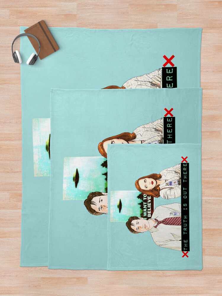 Alternate view of The X files the truth is out there I want to believe by Mimie  Throw Blanket