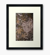 experimental silver gel pen Framed Print