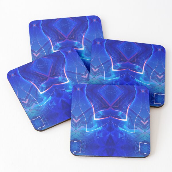 Item preview, Pretty Geometric Blue Fractal Shapes Rotate in Spherical Projection designed and sold by IncrediVFX.