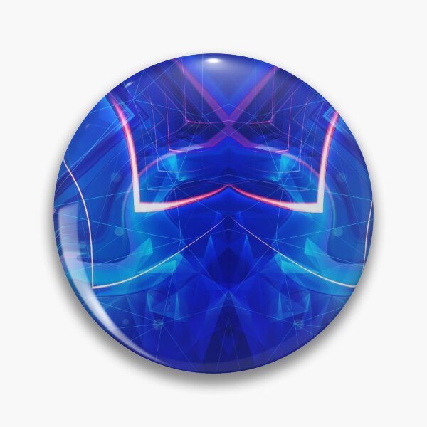 Item preview, Pretty Geometric Blue Fractal Shapes Rotate in Spherical Projection designed and sold by IncrediVFX.