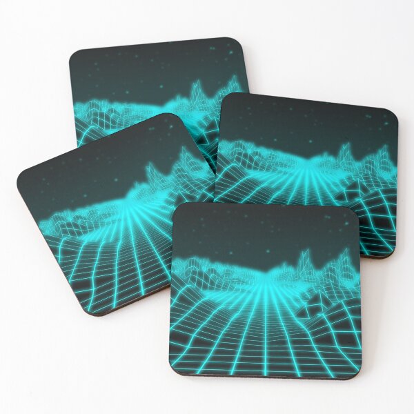 Item preview, Fly through Retro 80s Landscape Low Poly Neon Mountains and Stars designed and sold by IncrediVFX.