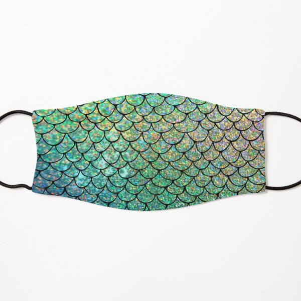 Colorful Glitter Mermaid Scales Kids Mask