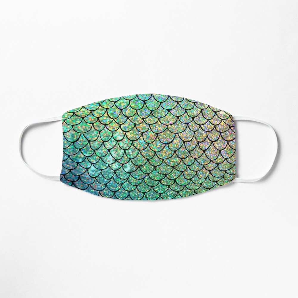 Colorful Glitter Mermaid Scales Mask