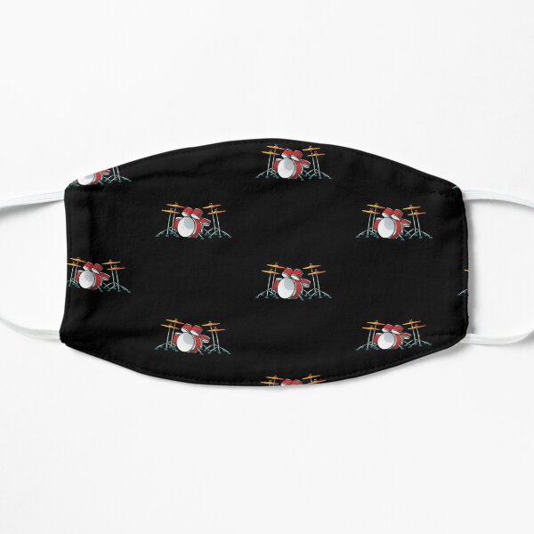 Musician drumsticks drums Flat Mask