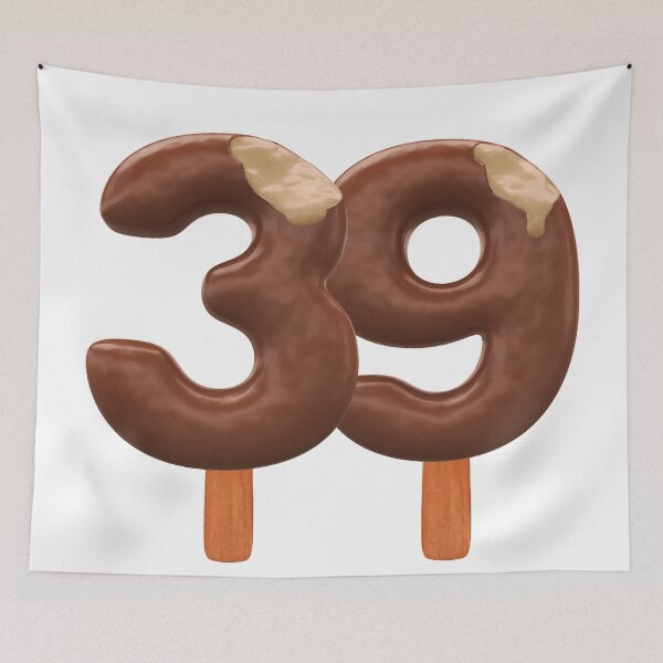 Item preview, 39 Ice Cream Thirty Nine Number 3d Chocolate designed and sold by HelloFromAja.