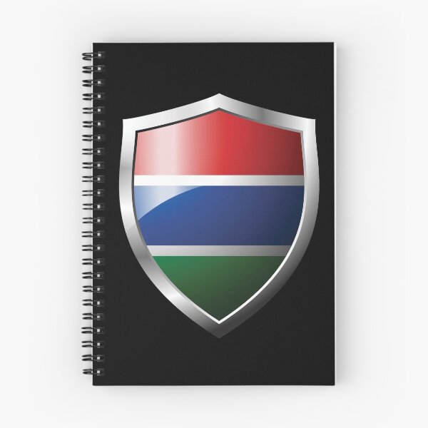 Item preview, Strong Gambia Flag Shield Country designed and sold by HelloFromAja.