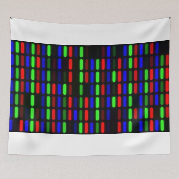 Item preview, Abstract LCD Computer Monitor Screen Closeup of RGB LED Pixels designed and sold by IncrediVFX.