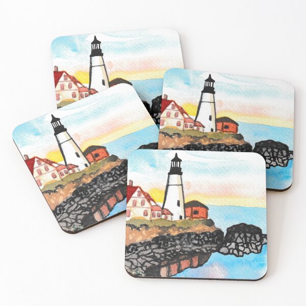 Item preview, Watercolor Lighthouse Painting designed and sold by Niina  Niskanen.