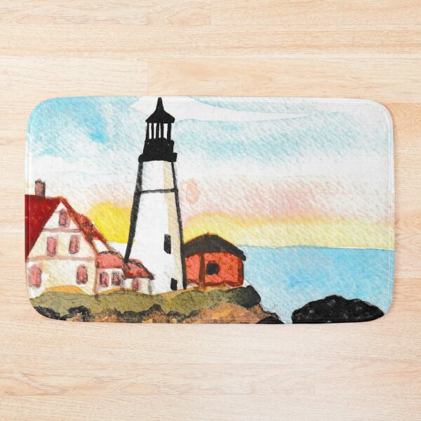 Item preview, Watercolor Lighthouse Painting designed and sold by Niina  Niskanen.