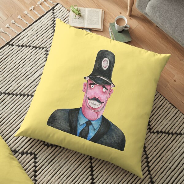 policier sous-marin jaune Coussin de sol