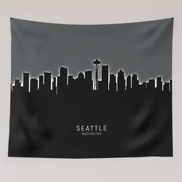 Item preview, Seattle Washington Skyline designed and sold by ArtPrints.