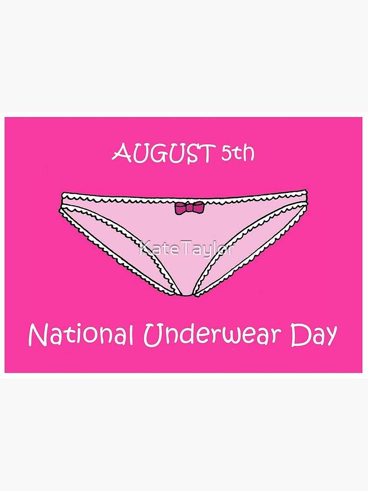 Premium Vector  National underwear day on 05 august banner background  horizontal banner template design vector