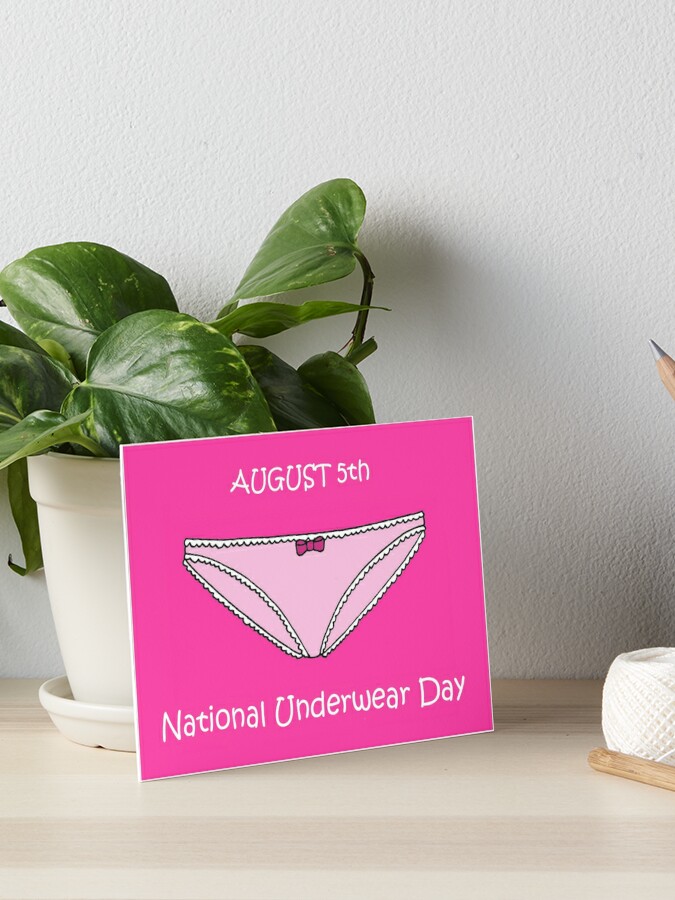 Premium Vector  National underwear day on 05 august banner background  horizontal banner template design vector