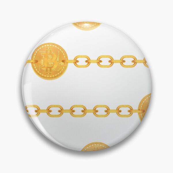 Item preview, Golden Bitcoin Blockchain Transaction Chains Moving Left and Right designed and sold by IncrediVFX.