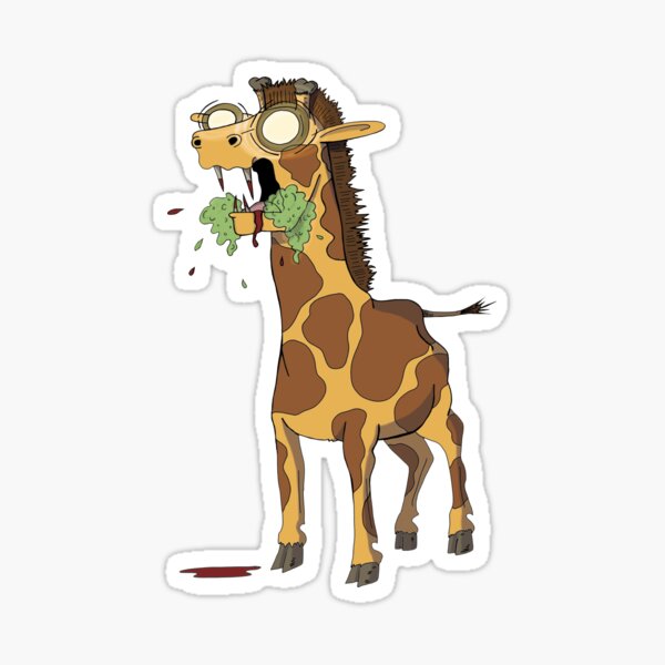 Rabid Giraffe Sticker