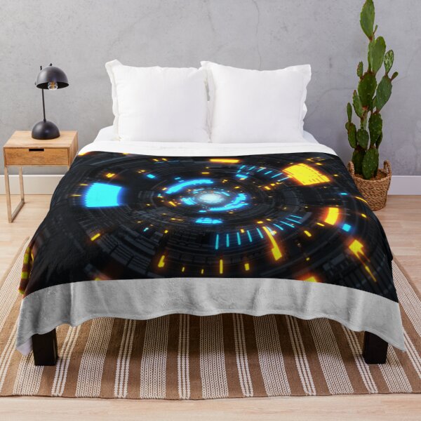 Artikelvorschau, Futuristic Science Fiction Glowing Spaceship Tunnel Fly Through entworfen und verkauft von IncrediVFX.
