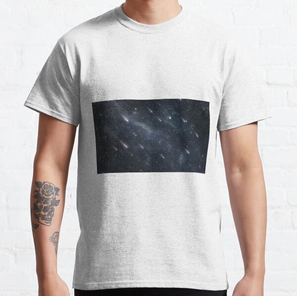 SPACE GLOW--Saturn Comet Rockets Aliens Astronomy Stars Science kids T shirt Lg