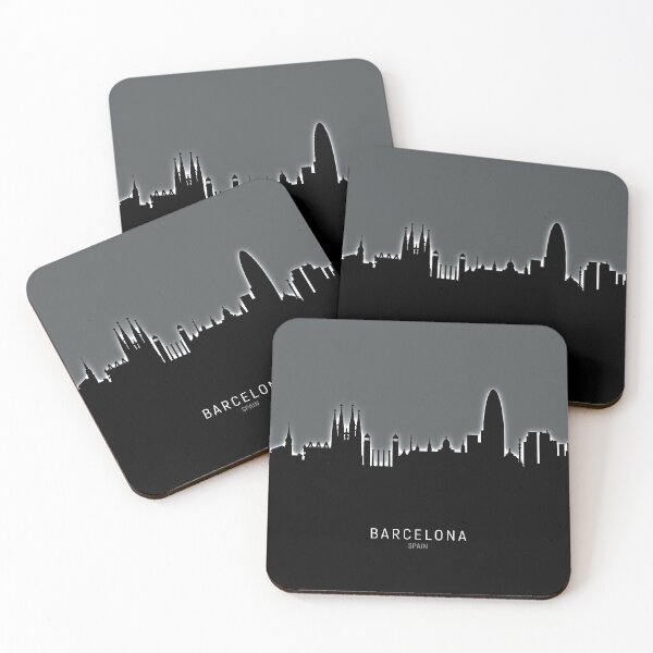 Item preview, Barcelona Spain Skyline designed and sold by ArtPrints.
