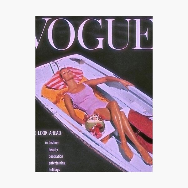 VOGUE vintage magazine print Photographic Print