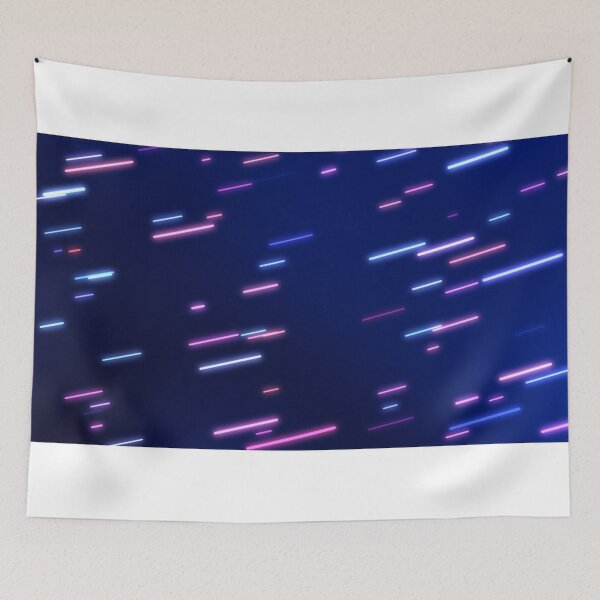 Aperçu de l'œuvre Rounded Glowing Neon Multicolored Line Streaks Rising Upward Angle créée et vendue par IncrediVFX.