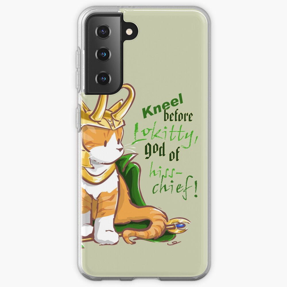 Kneel Before Lokitty! (chibi version) Samsung Galaxy Phone Case