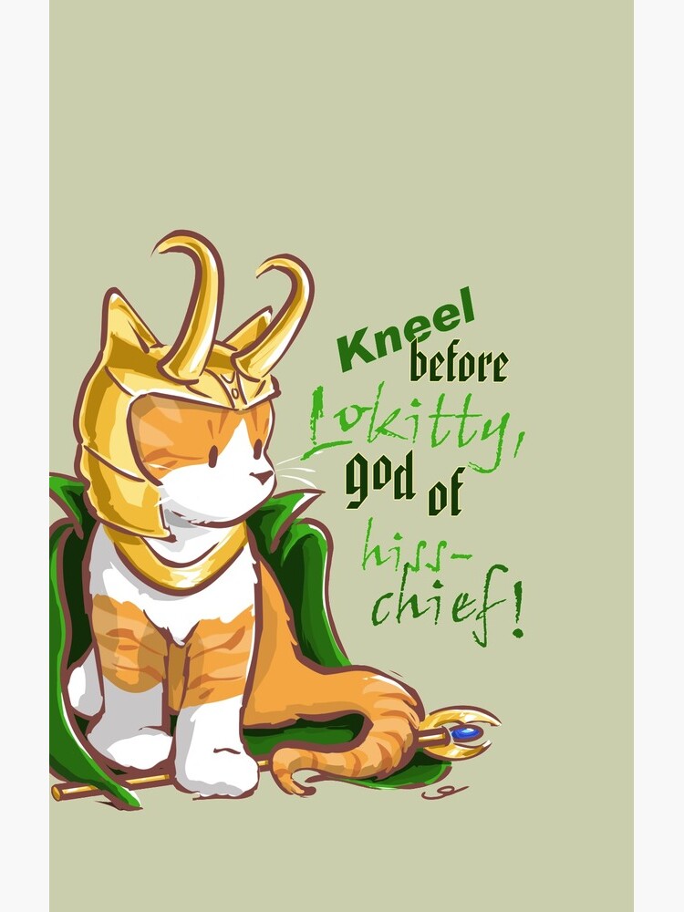 Kneel Before Lokitty! (chibi version) by ElephantShoe