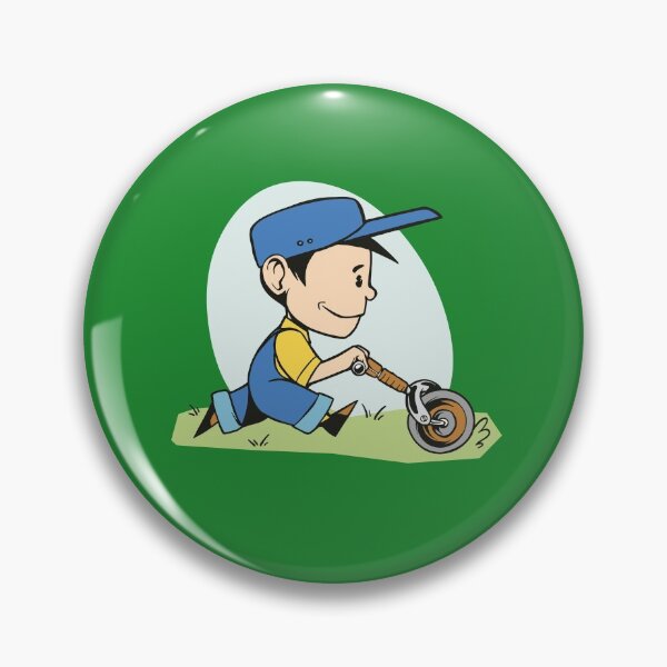 Item preview, Boy mowing the lawn, lawn mower designed and sold by DerSenat.