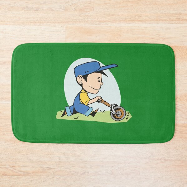 Item preview, Boy mowing the lawn, lawn mower designed and sold by DerSenat.