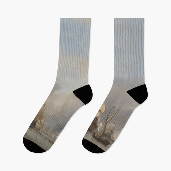 Item preview, old ships at sea, willem van de velde designed and sold by Mauswohn.