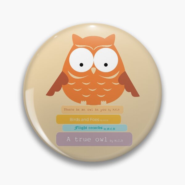 Item preview, Book Lover Orange Owl designed and sold by mcb-jp.