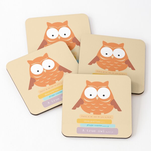 Item preview, Book Lover Orange Owl designed and sold by mcb-jp.