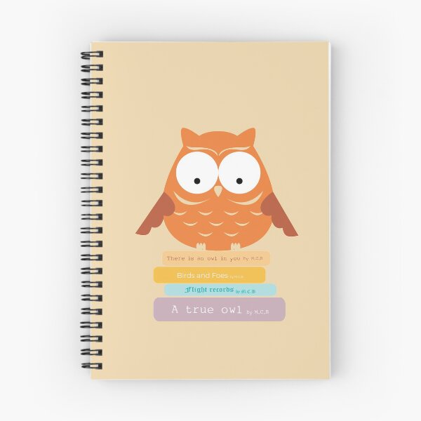 Item preview, Book Lover Orange Owl designed and sold by mcb-jp.