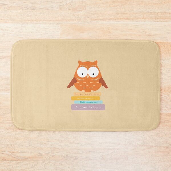 Item preview, Book Lover Orange Owl designed and sold by mcb-jp.