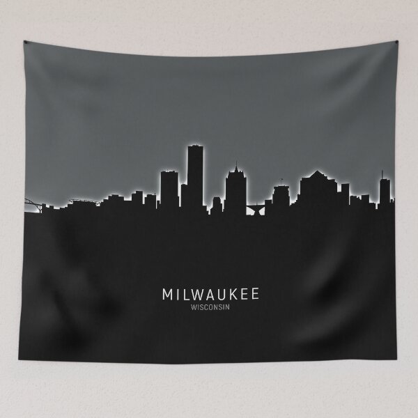 Item preview, Milwaukee Wisconsin Skyline designed and sold by ArtPrints.