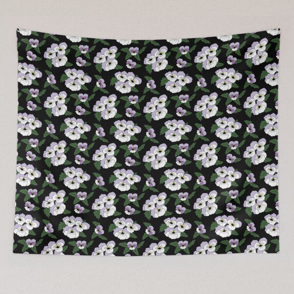 Item preview, Ruffled Pansies in mauve designed and sold by Stephanie J Lewis.