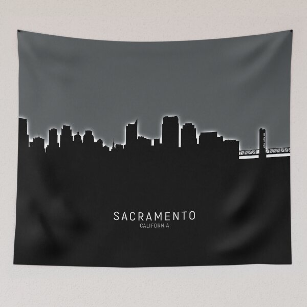 Item preview, Sacramento California Skyline designed and sold by ArtPrints.